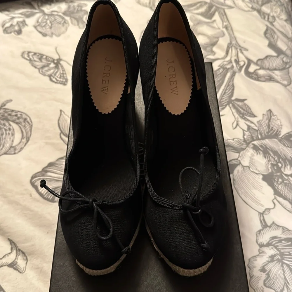 J.Crew Seville made-in-Spain espadrille wedges BT393